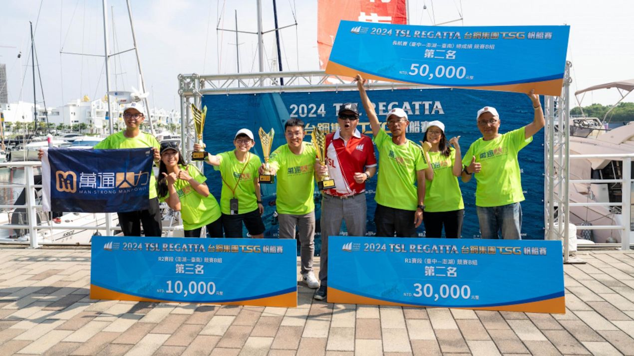 萬通人力參加2024台鋼集團TSG帆船賽榮獲佳績